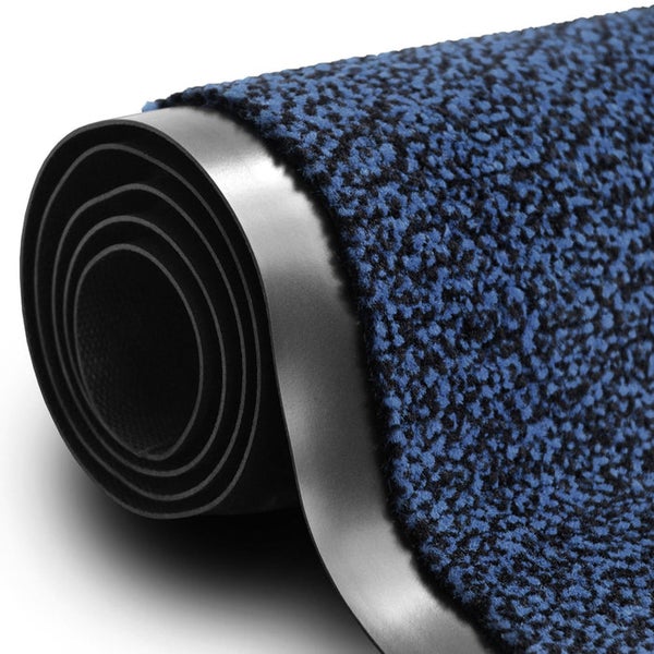 FLOORDIREKT Schmutzfangmatte SKY - Türvorleger für innen und außen - Rutschfest - 90  x 120 cm - Blau