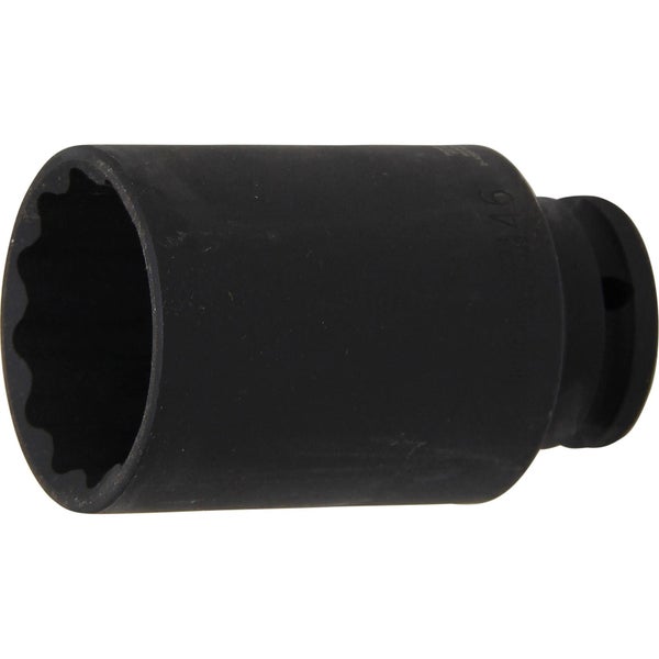 BGS Kraft-Steckschlüssel-Einsatz Zwölfkant Antrieb Innenvierkant 12,5 mm (1/2) SW 46 mm - 5234