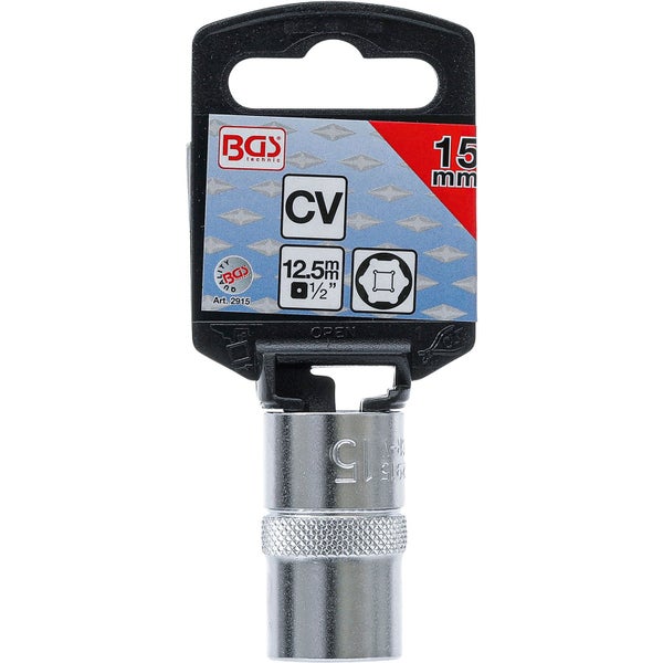 BGS Technic Steckschlüssel 15 Millimeter