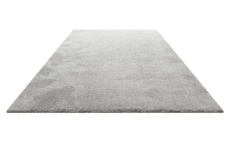 Teppich Hellgrau Creme meliert Hochflor Pisa Homie Living 70x140 cm