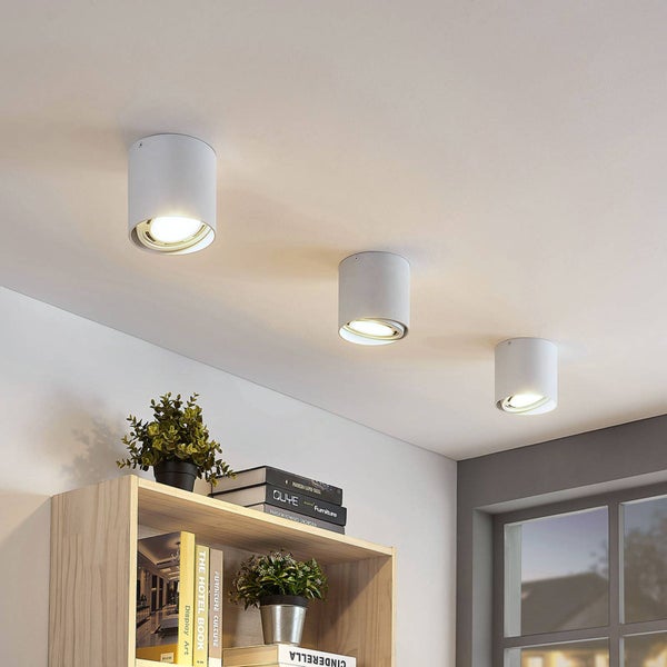 Arcchio Strahler Mabel (Modern) in Weiß aus Aluminium (1 flammig, GU10) - Deckenlampe Deckenleuchte Lampe Spot Küchenleuchte