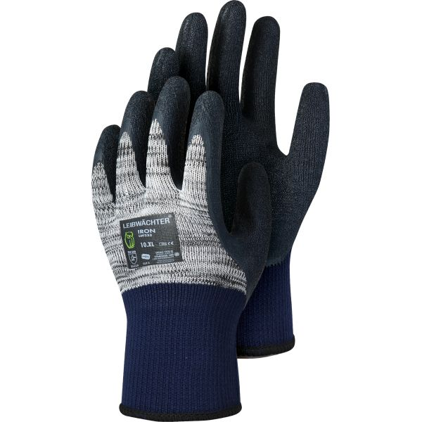 Leibwächter Iron Montagehandschuhe mit textiler Beschichtung und elastischem Strickbund, Größe 10 XL.