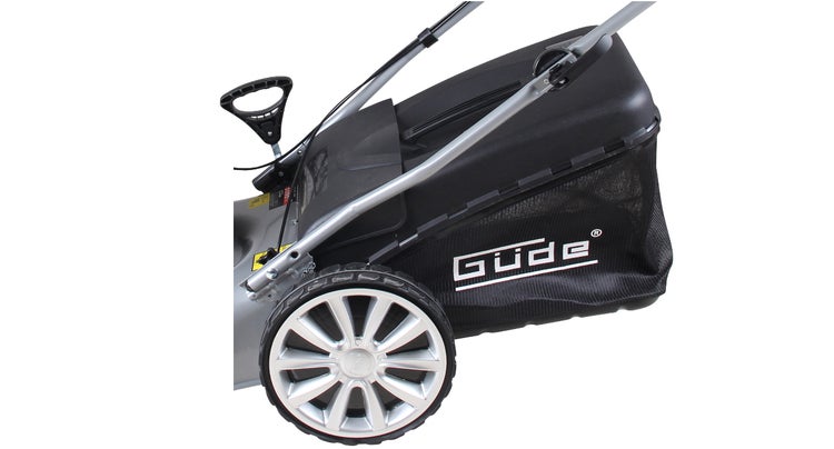 GÜDE Benzin-Rasenmäher Big Wheeler Trike 515 D | 4in1 mit Radantrieb, 51 cm Schnittbreite, 5 PS, Mulchfunktion, Seitenauswurf, 65 l Fangkorb, Leichtstart