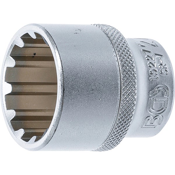 BGS Steckschlüssel-Einsatz Gear Lock Antrieb Innenvierkant 12,5 mm (1/2) SW 27 mm - 10227