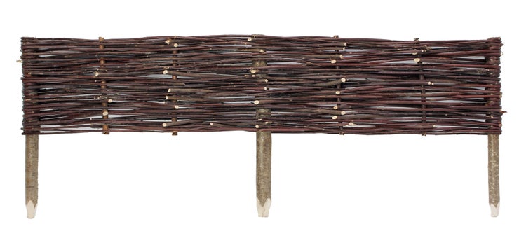 FRANK FLECHTWAREN | Beetbegrenzung Weidenzaun, 100 x 20 cm, WEIDE, 100 x 20 cm, GH 40 cm