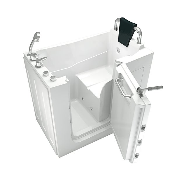 Begehbare Badewanne mit Sitz, Tür und Armatur