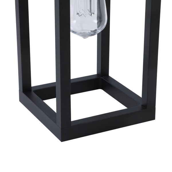 Lindby LED Smart Home Wandleuchte außen Enea dimmbar mit Bewegungsmelder (Modern) in Schwarz aus Aluminium (1 flammig, ) - Wandlampe
