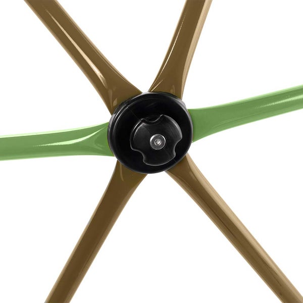 Home Deluxe - Klettergerüst MATTI - Farbe: Grün/Bronze - ⌀ 305 cm - Belastbar bis 340 kg I Kletterturm Reckstangen Kinderspielzeug