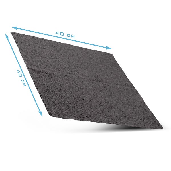 STAHLWERK Mikrofaser-Handtuch 20er Set 40 x 40 cm 300 gsm schwarz