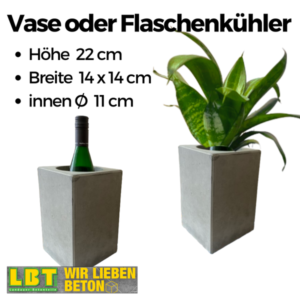 Sichtbeton-Vase/-Flaschenkühler