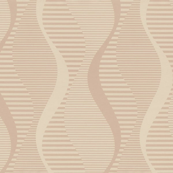 Tapete mit Wellen- und Streifenmuster