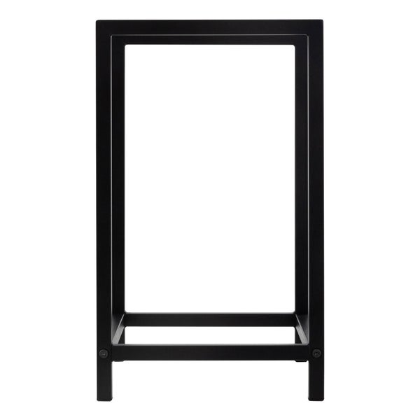 ML-Design Kaminholzregal 40x50x30 cm rechteckig Dunkelgrau Metall, Innen/Außen, Brennholzregal Holzaufbewahrung aus beschichteter Stahl, Kaminholzständer Kaminholzhalter Feuerholzregal für Kamin/Ofen