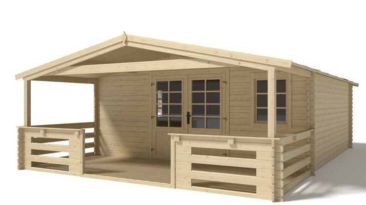 Gartenhaus, Gerätehaus 35m2 - 5x5m - 28mm