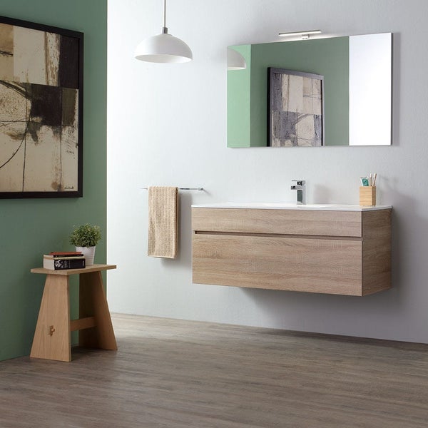 120cm  x  46cm Holzoptik- Badmöbelset | Sole