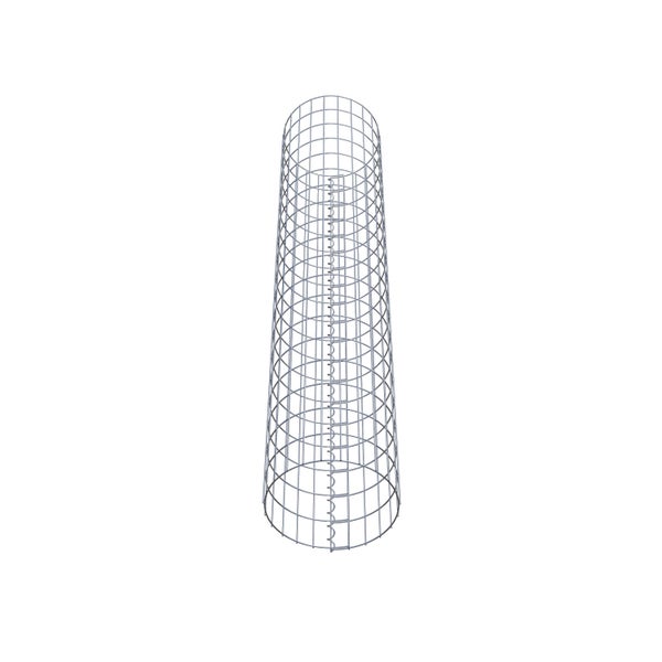Gabionensäule Durchmesser 37 cm, MW 5 x 10 cm rund - Höhe: 1,90 m