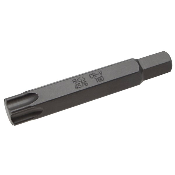 BGS Bit Länge 75 mm Antrieb Außensechskant 10 mm T-Profil (für Torx) T60 - 4576