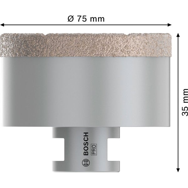 Bosch Pro Fliesenlochsaege, Durchmesser 75 Millimeter