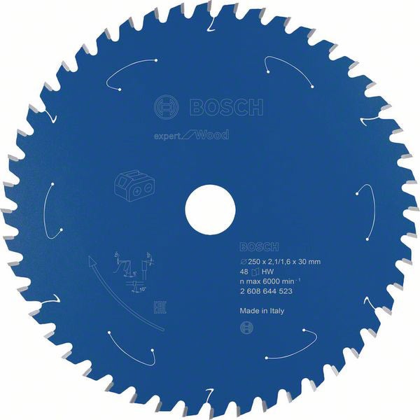 Bosch Expert Wood Kreissägeblatt, 250x2,1/1,6x30 mm, 48 Zähne