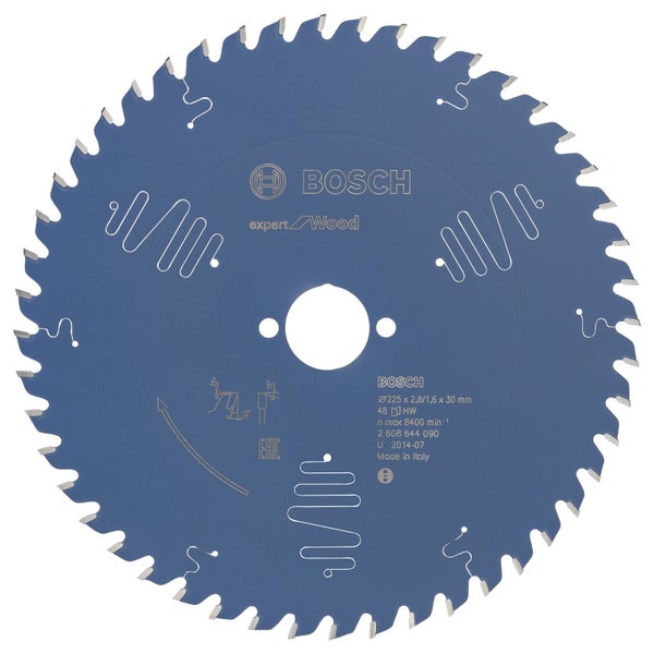 Bosch Kreissägeblatt Expert for Wood für Tischkreissägen 225 x 30 x 2,6 mm 48 - 2608644090