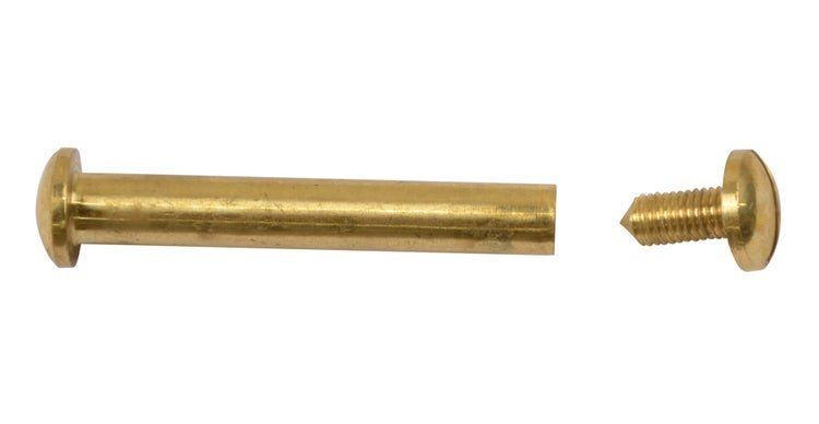 Ersatzteile Teakmöbel Ersatzschraube Messing Hülsenschraube 70-mm 2-teilig