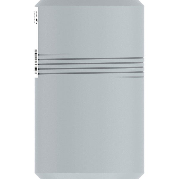 Graue Dokumentenbox mit drei horizontalen Linien