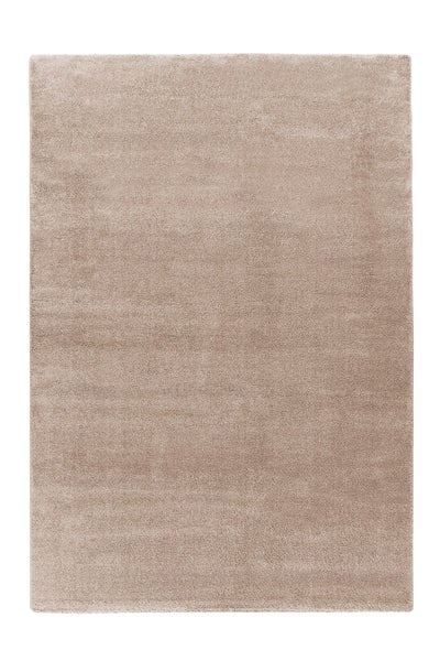 Kurzflor Teppich Heavenia Taupe 18 mm Uni, Klassisch 80 x 150 cm