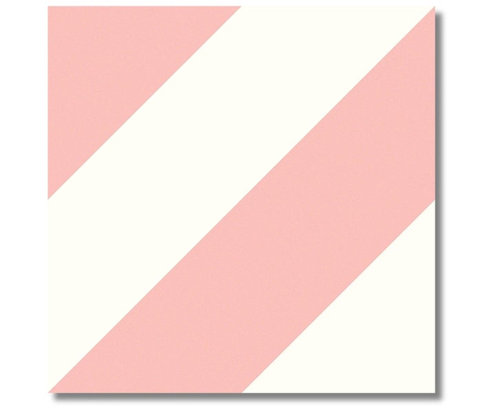 Feinsteinzeug Wand- und Bodenfliese Zebra Pink 22,3 x 22,3 x 0,95 cm glasiert matt Rundkante