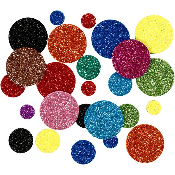 Creativ Company  Moosgummikreise, D 12+20+32 mm, 150 sortiert