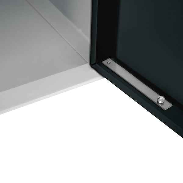 PROREGAL Mega Deal | 6x Schließfachwürfel Blocky mit Drehriegelschloss für Vorhängeschloss | HxBxT 40x40x40cm | Lichtgrau/Anthrazitgrau | Tresor