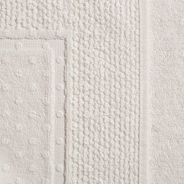 90 x 60 cm rutschfester Badteppich aus Baumwolle | Teddy