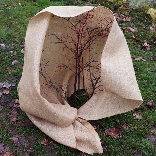 50m x 1m Jutegewebe 305g/m² Jutematte Gartenjute Jute Stoff Sackleinen Juteband