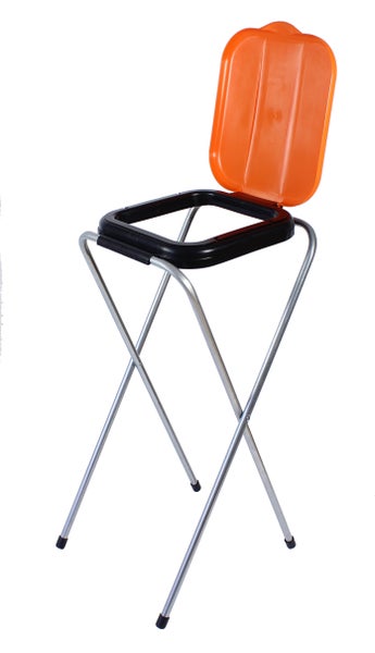 BigDean 1er Müllsackständer EasyFix für 20 bis 130 L Gelber Blauer Sack Mülleimer Müllbeutelständer Müllsackhalter Abfallsackständer Abfallsackhalter Mülltrennung Recycling Mülleimer Abfalleimer