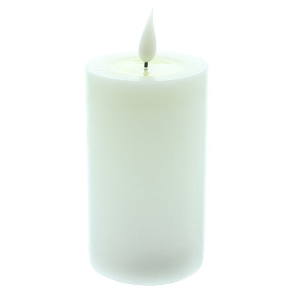 FRANK FLECHTWAREN | LED-Kerze Classic, 2er Set, WACHS, KUNSTSTOFF, 7,5 x 7,5 x 15 cm