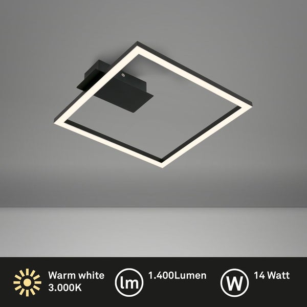 LED Deckenleuchte, schwarz, LED/14W