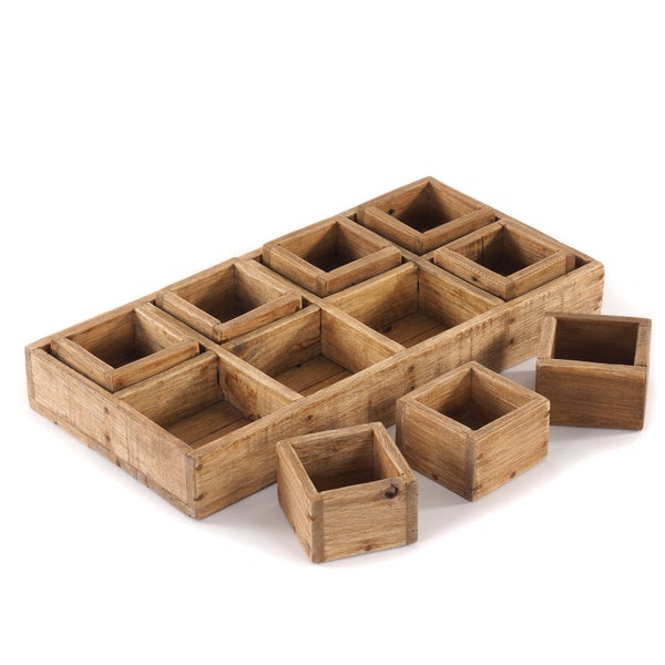 Kisten-Set Cubo II 7-tlg. Massivholz