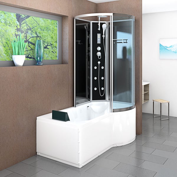 Wanne Dusche Kombination sw K50-L31 170x100