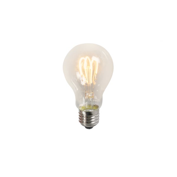 Twisted-Filament-LED-Lampe A60 3W 2200K klar