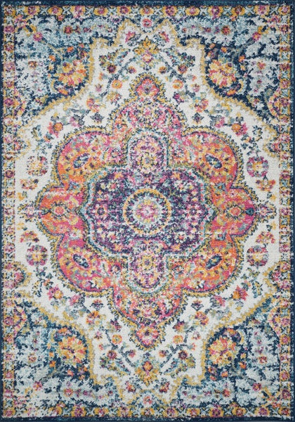 Vintage Orientalischer Teppich Mehrfarbig/Rosa 120x170 cm JULIA