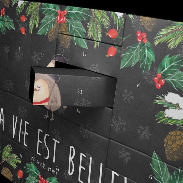 Mr. & Mrs. Panda Befüllbarer Adventskalender Eule Frankreich - Schwarz