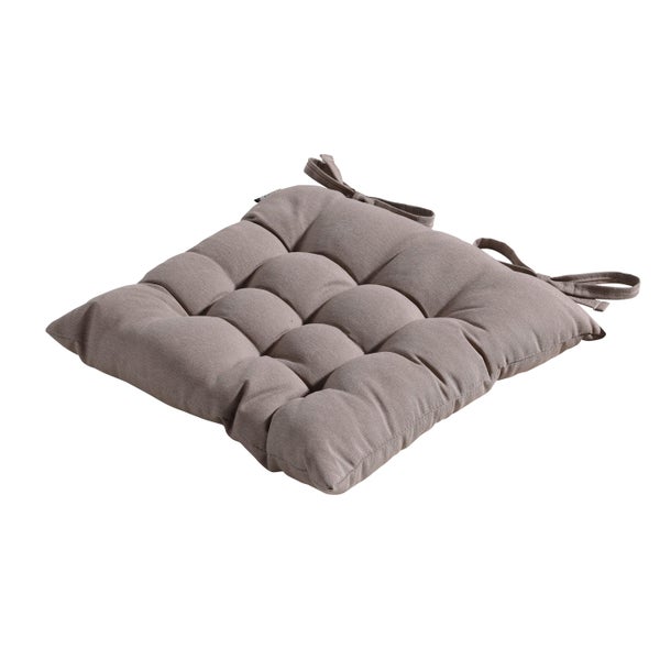 Sitzkissen Tuscany Panama taupe - Ca. 46x46 cm - 4er-Set
