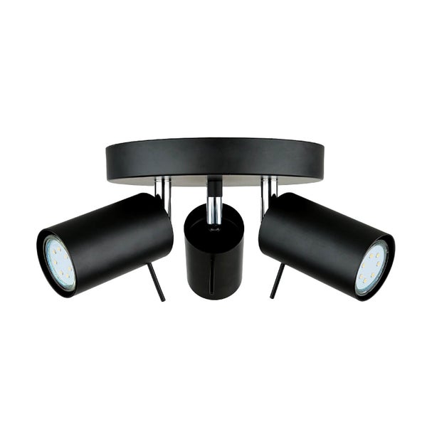 Deckenleuchte mit drei LED-Strahlern