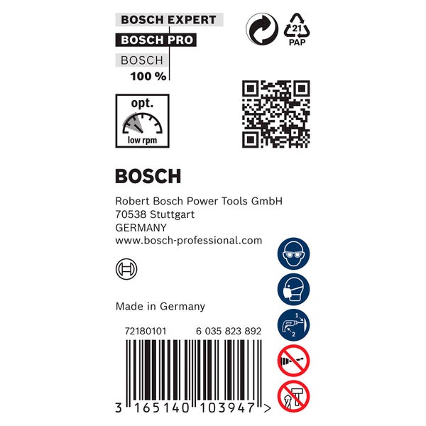 Bosch Expert Informationen auf Produktverpackung