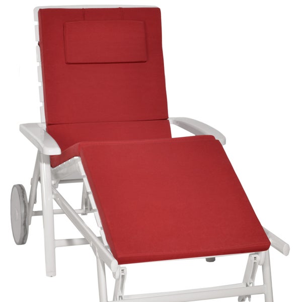 Beautissu Loft RL Rollliegenauflage 200x60x5cm Rot