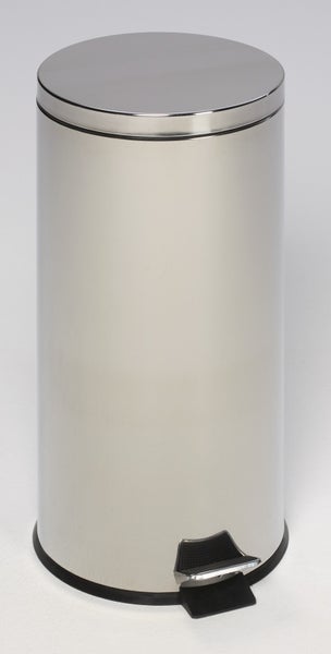 PROREGAL Robuster Tretabfallsammler Mit Fußpedal Inneneimer Mit Griff 3 Liter HxBxT 27 x 17 x 17 cm Verzinkter Stahl Anthrazit