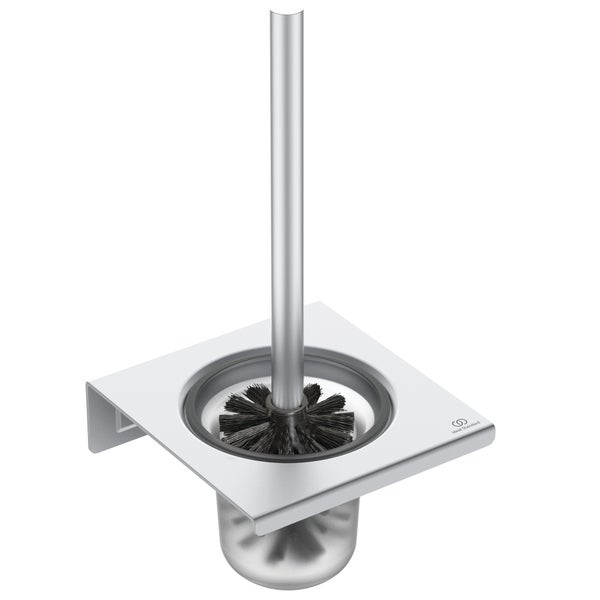 Wandmontierte WC-Garnitur mit Bürste