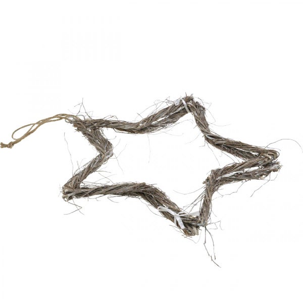 Stern aus Zweigen als Dekoration