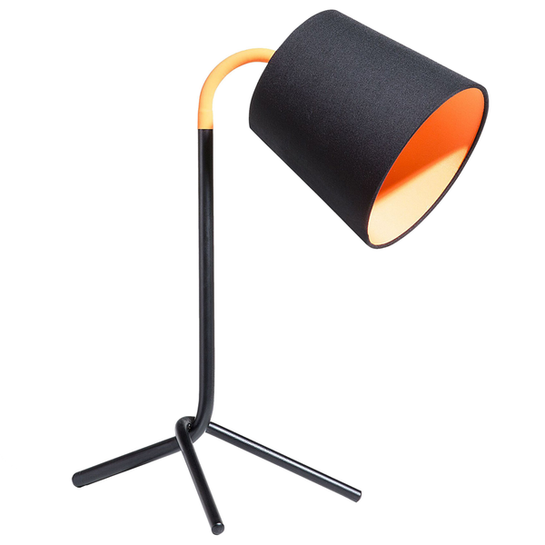 Schreibtischlampe MOOKI verstellbar Metall Schwarz