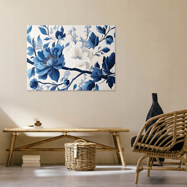 Bilder Abstrakt Blumen Leinwandbild Wandbild Wanddeko Schlafzimmer 60X40 cm