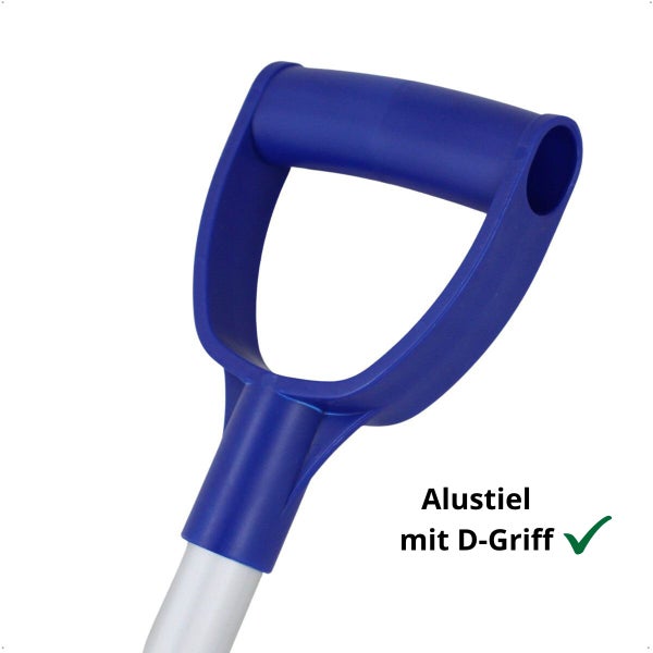 Aluminiumstiel mit D Griff für Gartenwerkzeuge