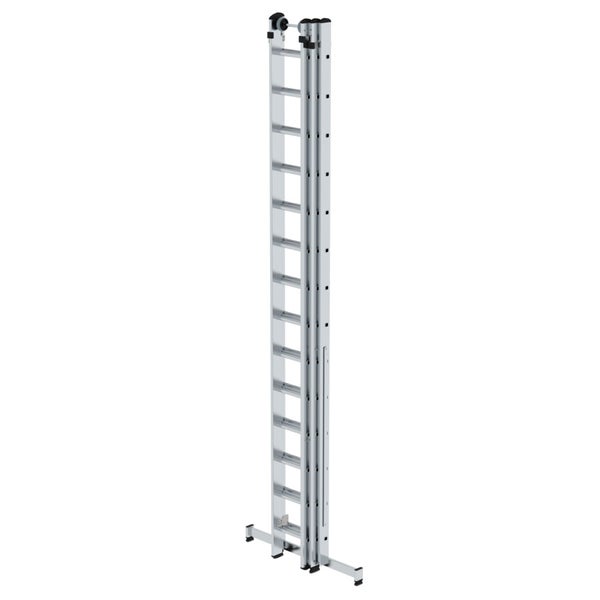 MUNK Mehrzweckleiter mit Nivello® Traverse 3x14 Sprossen